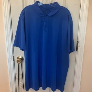 Blue Nike golf polo